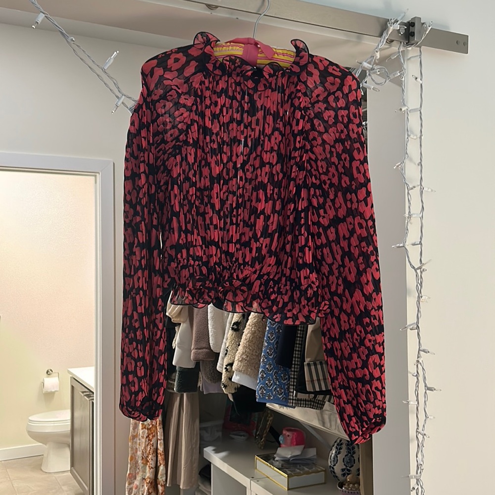 C/MEO Collective Leopard Blouse S